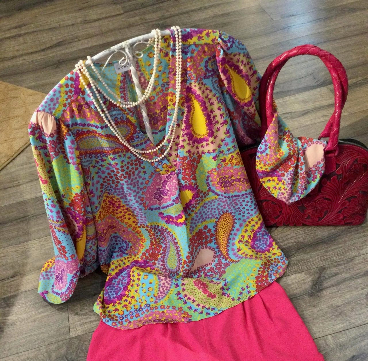 Plus Size Multicolor Blouse