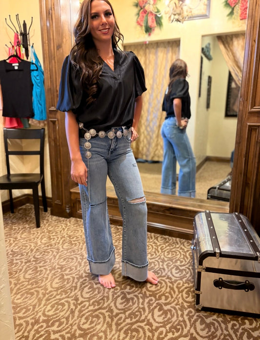 Risen Tummy Control Mid Rise Jeans