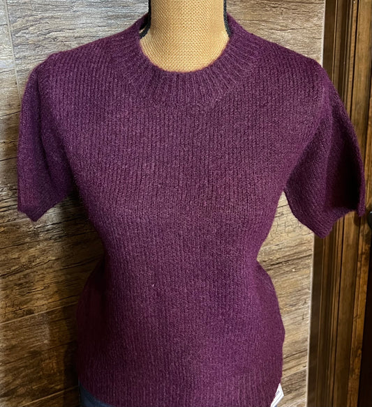 Wine Sweater Top